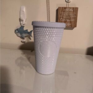 STARBUCKS WHITE STUDDED TUMBLER 16 OZ - SPRING 2024 BRAND NEW